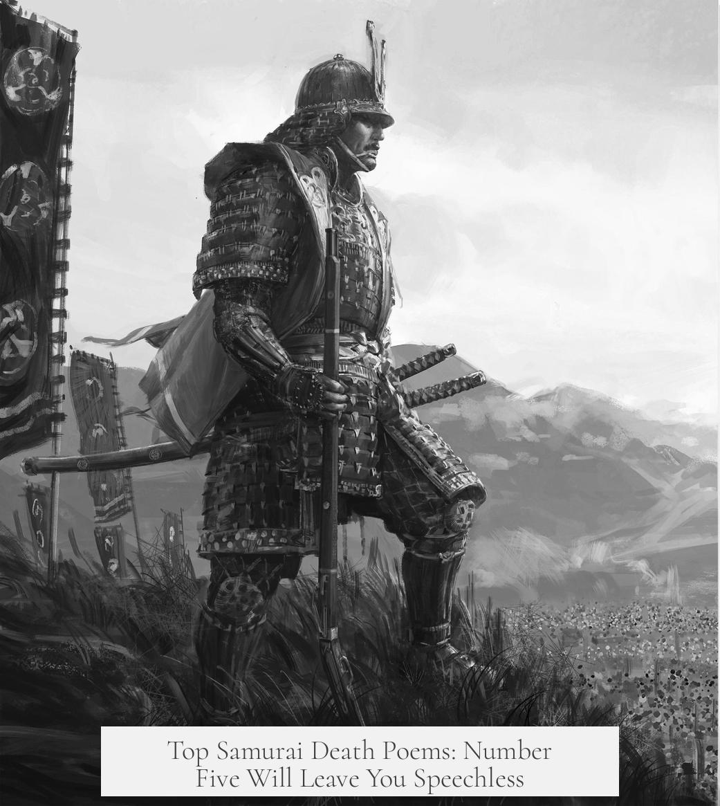 Top Samurai Death Poems: Number Five Will Leave You Speechless