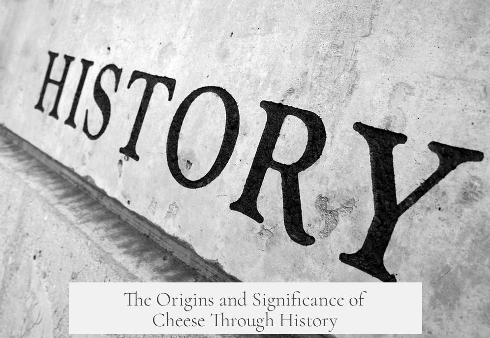 The Origins and Significance of Cheese Through History