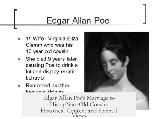 Edgar Allan Poe's Marriage to His 13-Year-Old Cousin: Historical Context and Societal Views
