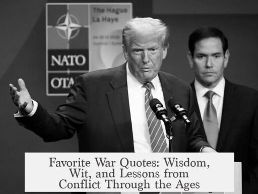 Favorite War Quotes: Wisdom, Wit, and Lessons from Conflict Through the Ages