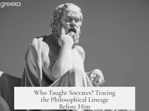 Who Taught Socrates? Tracing the Philosophical Lineage Before Him