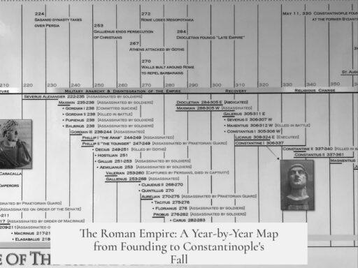 The Roman Empire: A Year-by-Year Map from Founding to Constantinople's Fall