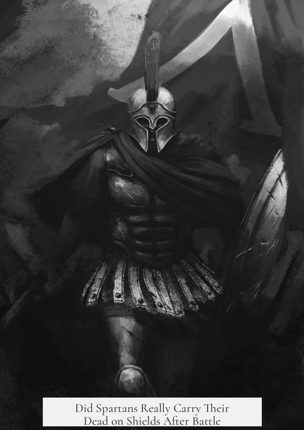 Did Spartans Really Carry Their Dead on Shields After Battle