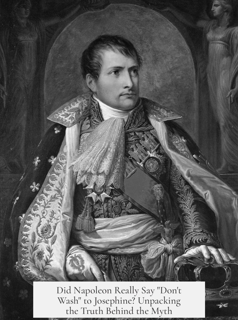 Did Napoleon Really Say "Don't Wash" to Josephine? Unpacking the Truth Behind the Myth