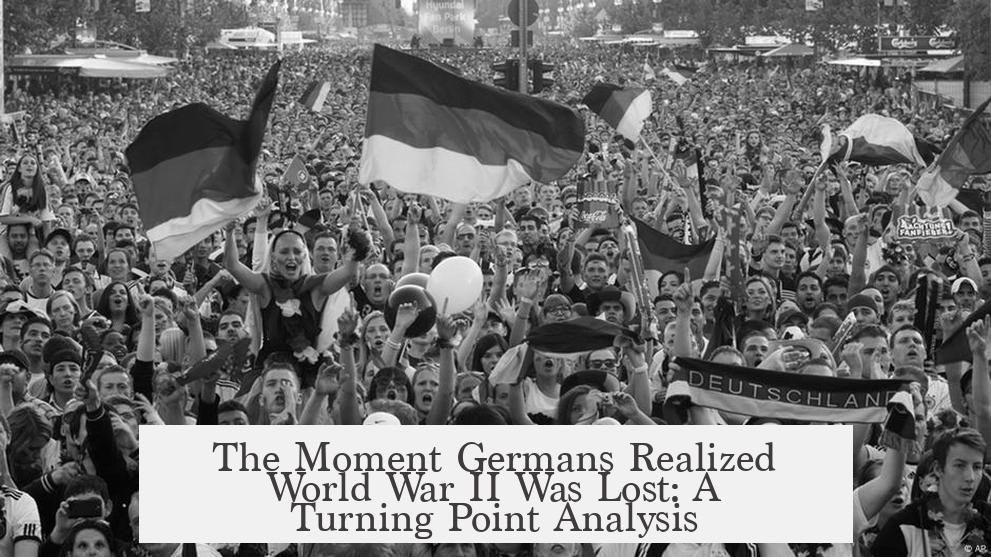 The Moment Germans Realized World War II Was Lost: A Turning Point Analysis