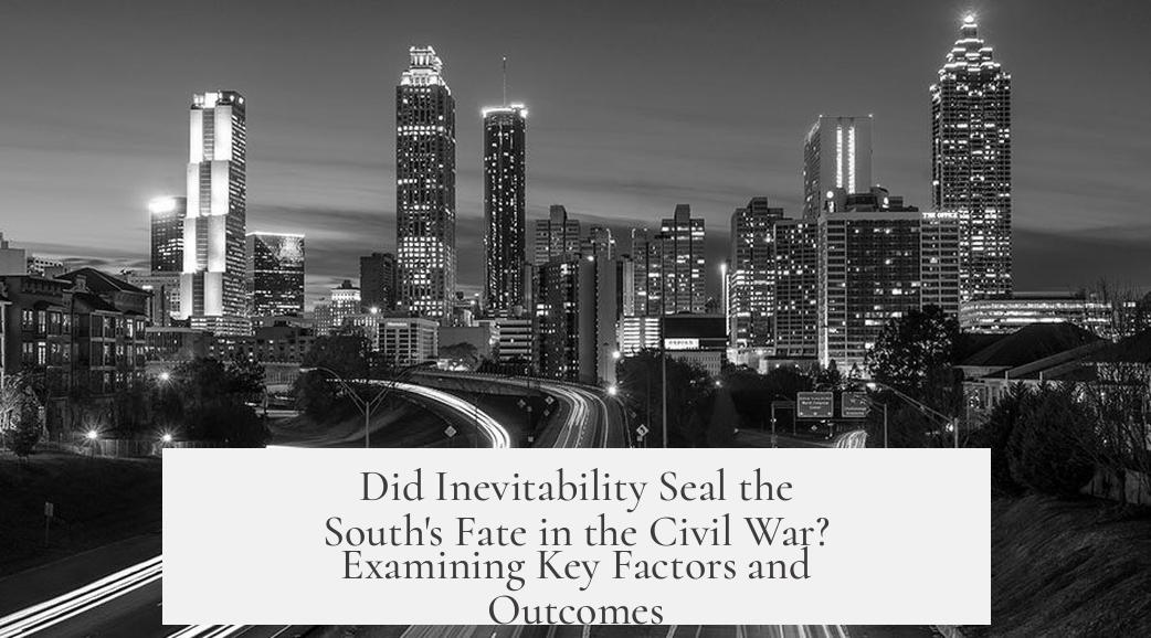 Did Inevitability Seal the South's Fate in the Civil War? Examining Key Factors and Outcomes