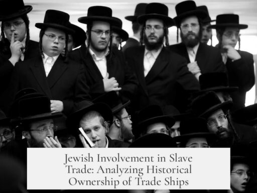 Jewish Involvement in Slave Trade: Analyzing Historical Ownership of Trade Ships