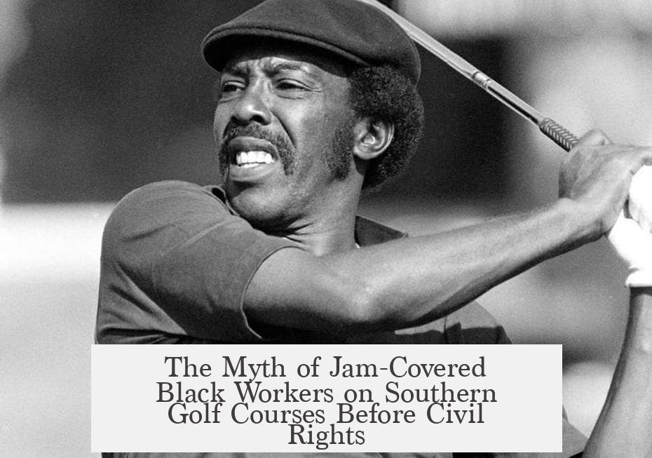 The Myth of Jam-Covered Black Workers on Southern Golf Courses Before Civil Rights