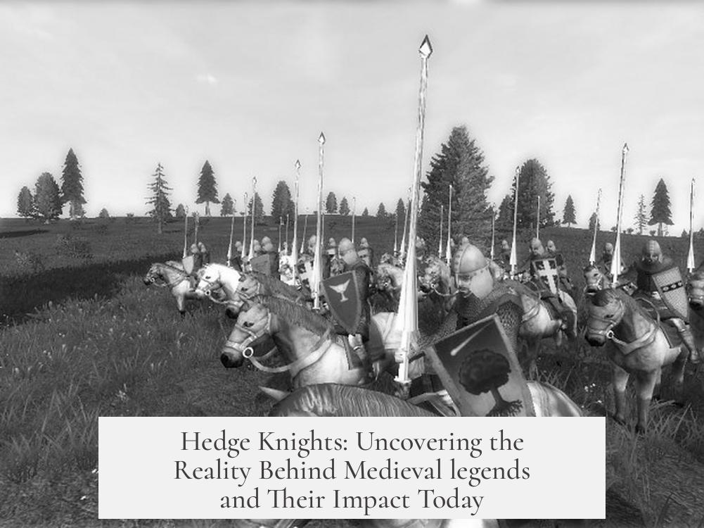 Hedge Knights: Uncovering the Reality Behind Medieval legends and Their Impact Today