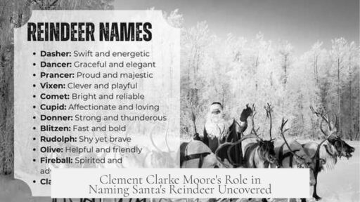 Clement Clarke Moore's Role in Naming Santa's Reindeer Uncovered