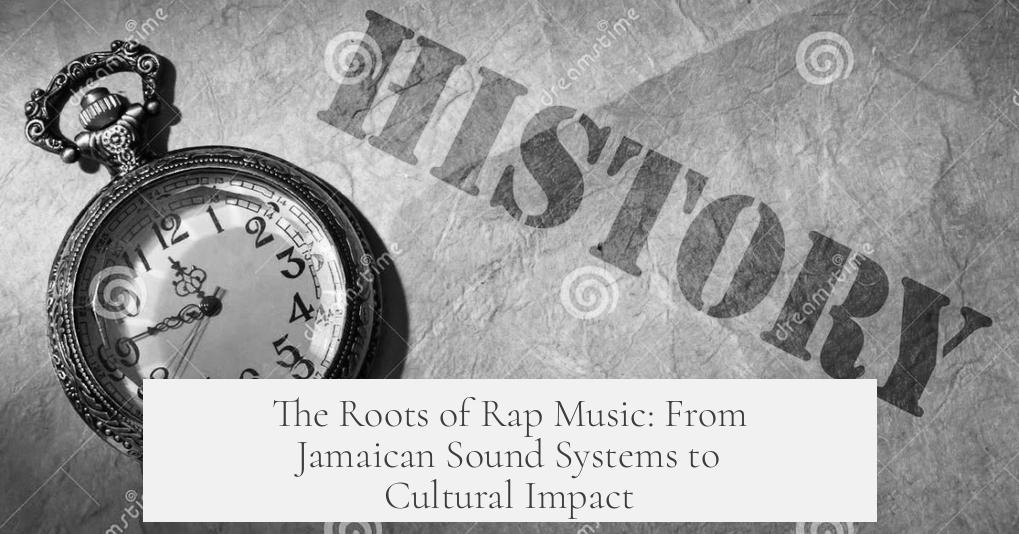 The Roots of Rap Music: From Jamaican Sound Systems to Cultural Impact