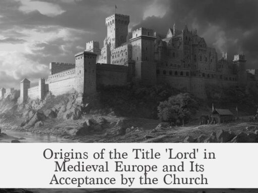Origins of the Title 'Lord' in Medieval Europe and Its Acceptance by the Church