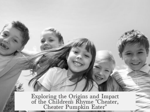 Exploring the Origins and Impact of the Children's Rhyme "Cheater, Cheater Pumpkin Eater"