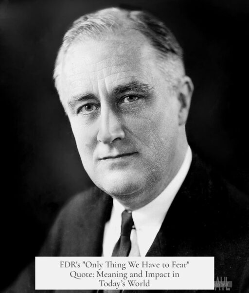 FDR's "Only Thing We Have to Fear" Quote: Meaning and Impact in Today’s World