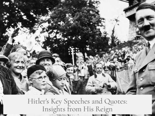 Hitler's Key Speeches and Quotes: Insights from His Reign