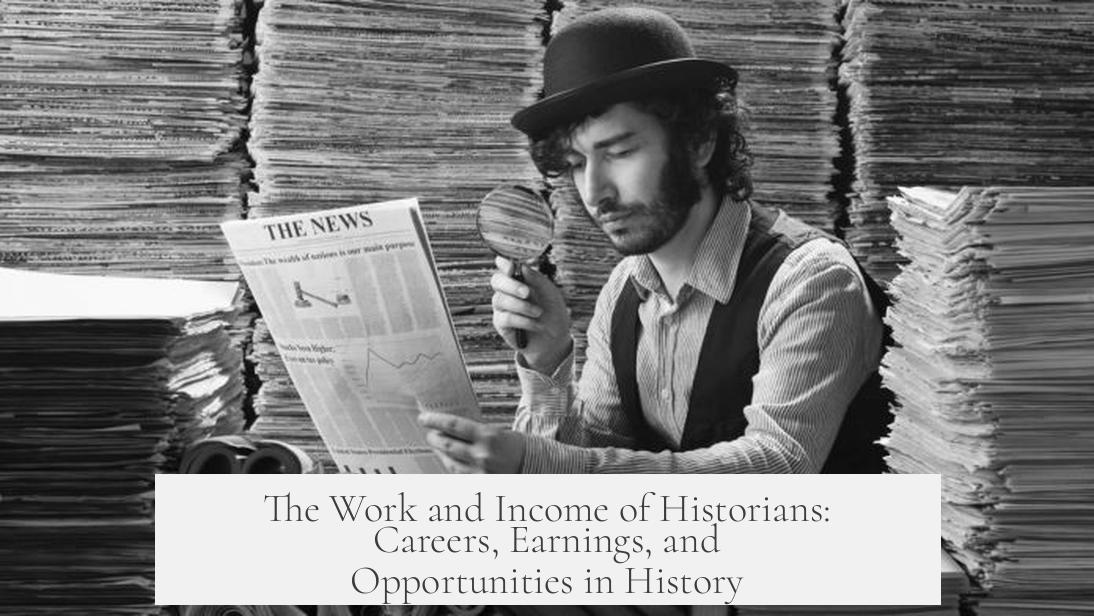 The Work and Income of Historians: Careers, Earnings, and Opportunities in History
