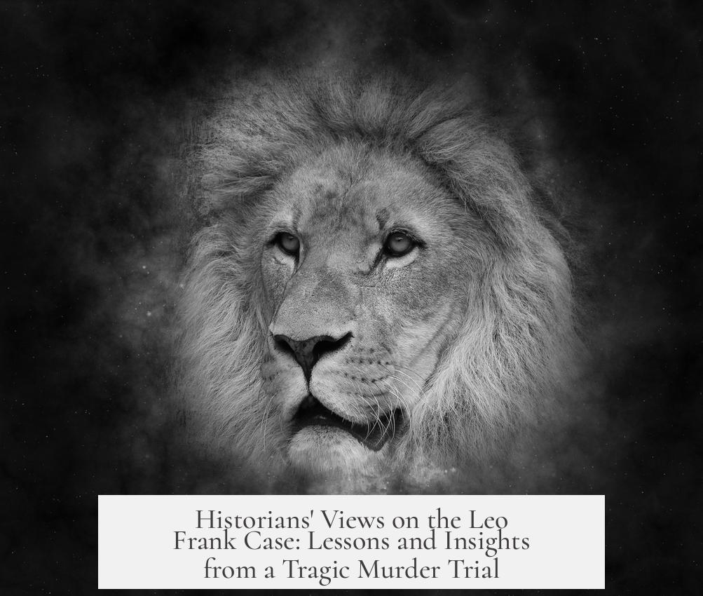 Historians' Views on the Leo Frank Case: Lessons and Insights from a Tragic Murder Trial
