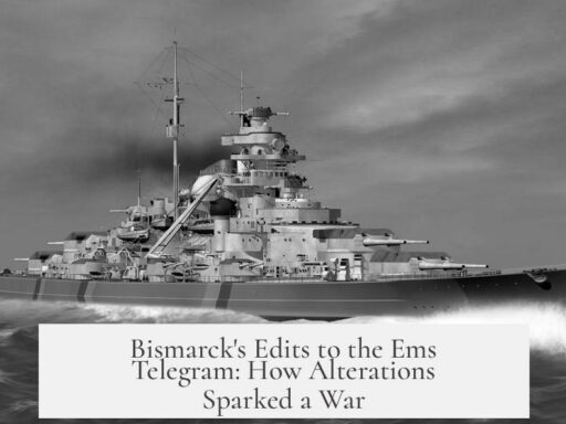 Bismarck's Edits to the Ems Telegram: How Alterations Sparked a War