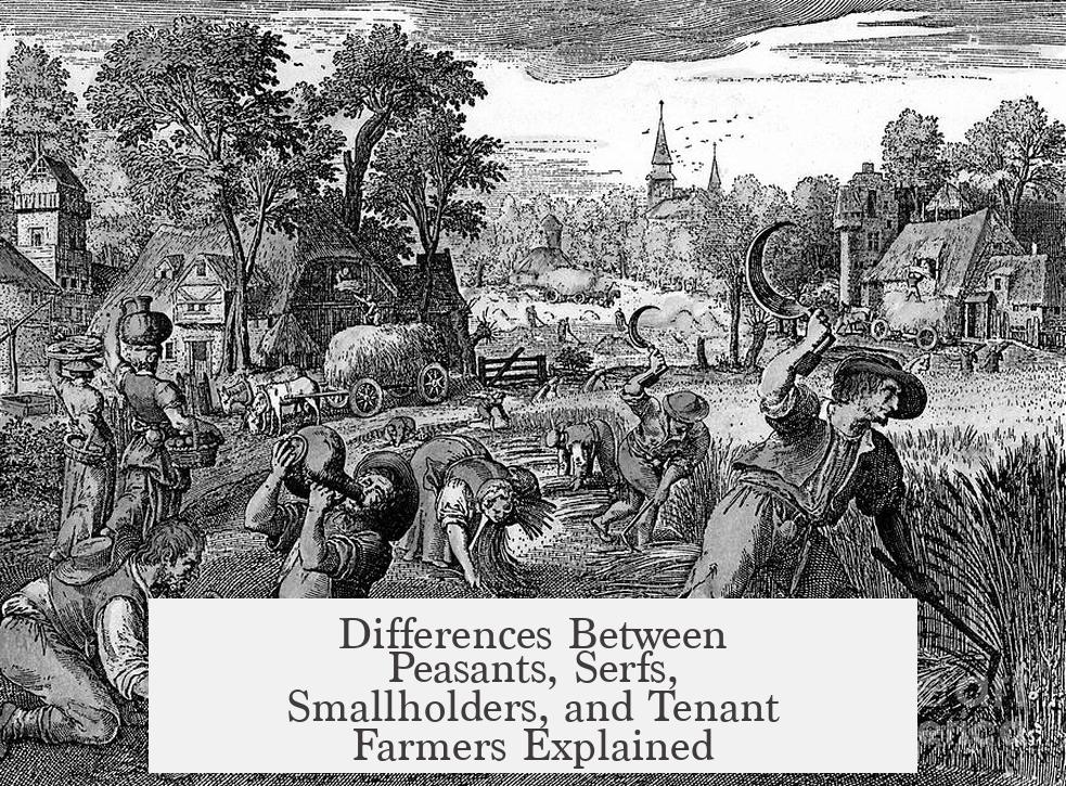 Differences Between Peasants, Serfs, Smallholders, and Tenant Farmers Explained