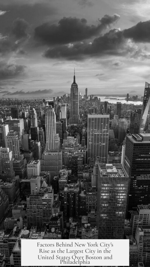 Factors Behind New York City's Rise as the Largest City in the United States Over Boston and Philadelphia