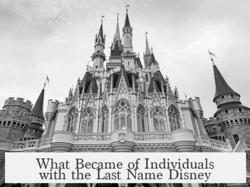 What Became of Individuals with the Last Name Disney