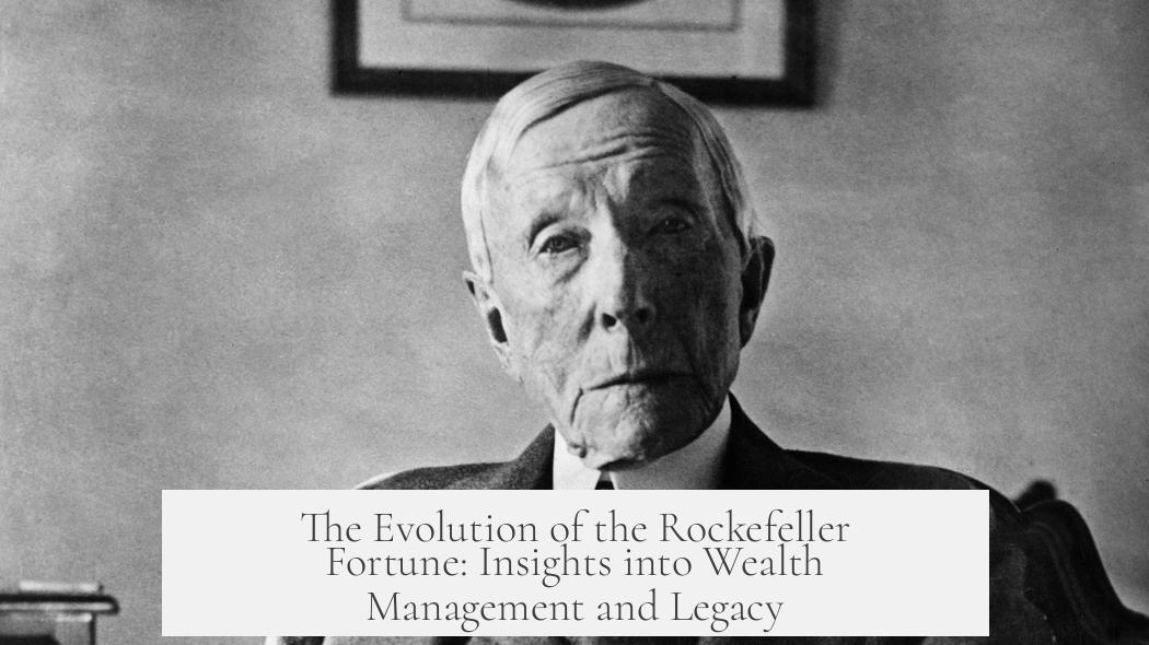 The Evolution of the Rockefeller Fortune: Insights into Wealth Management and Legacy