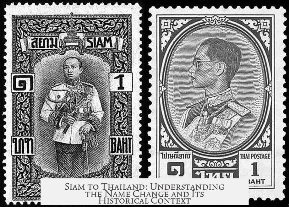 Siam to Thailand: Understanding the Name Change and Its Historical Context