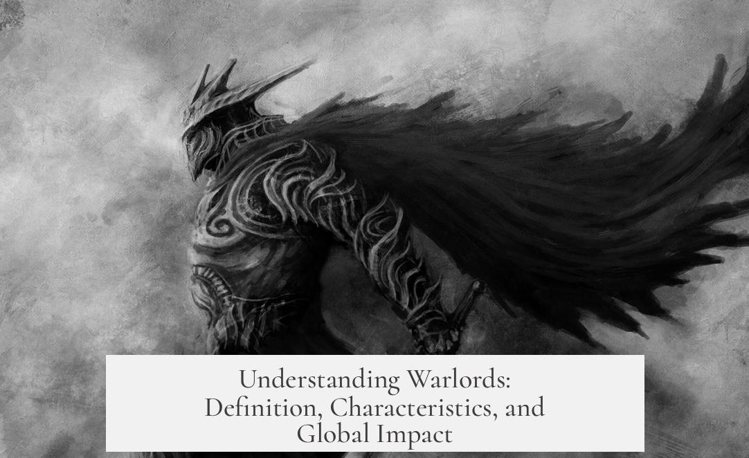 Understanding Warlords: Definition, Characteristics, and Global Impact