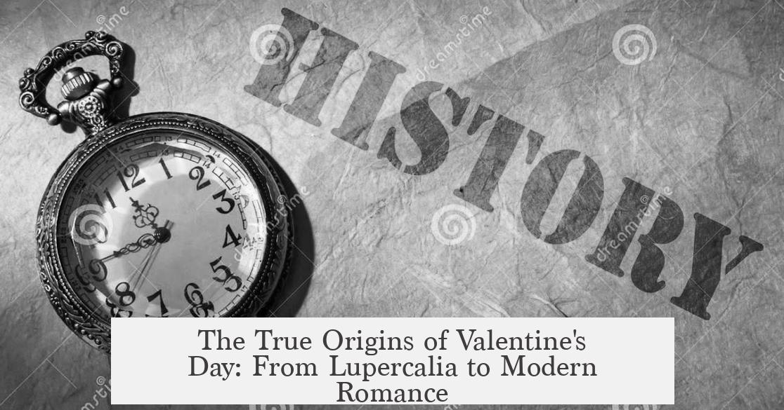 The True Origins of Valentine's Day: From Lupercalia to Modern Romance