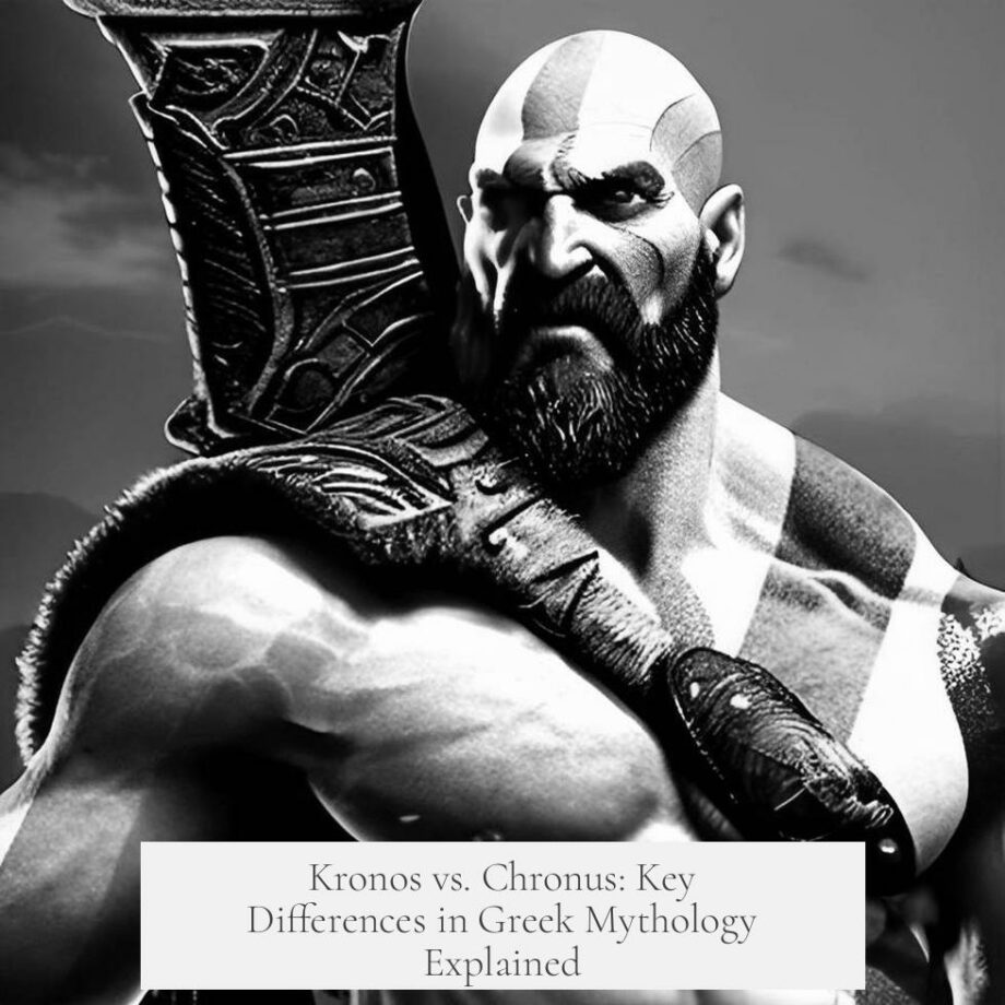 Chronos Definition Kronos vs. Chronus: Key Differences in Greek Mythology Explained ...