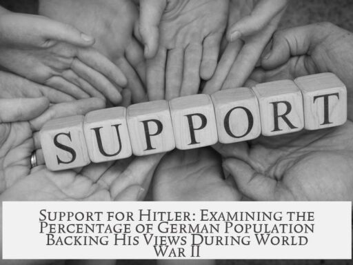 Support for Hitler: Examining the Percentage of German Population Backing His Views During World War II