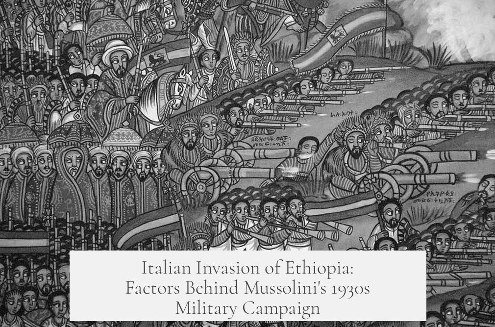 Italian Invasion of Ethiopia: Factors Behind Mussolini's 1930s Military Campaign