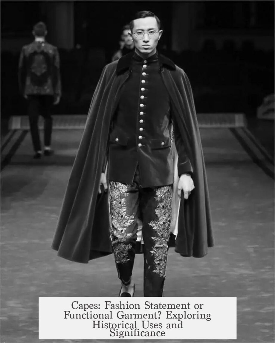 Capes: Fashion Statement or Functional Garment? Exploring Historical Uses and Significance