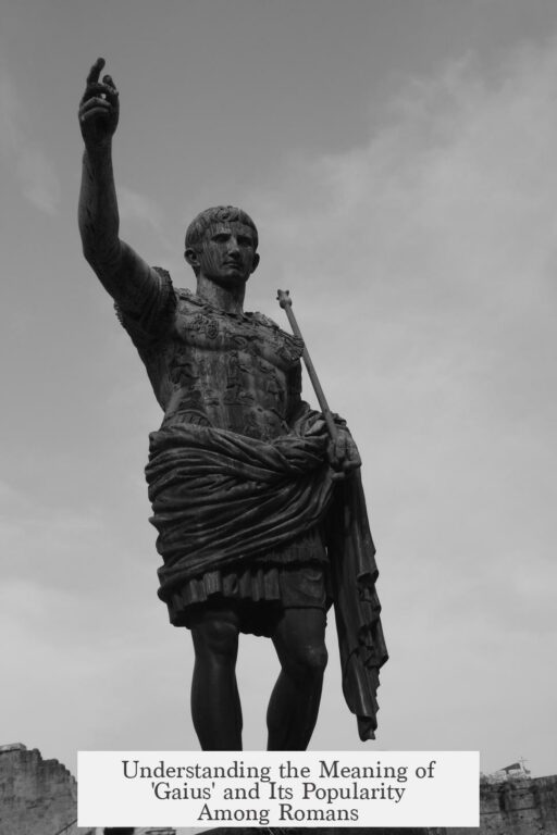 Understanding the Meaning of 'Gaius' and Its Popularity Among Romans