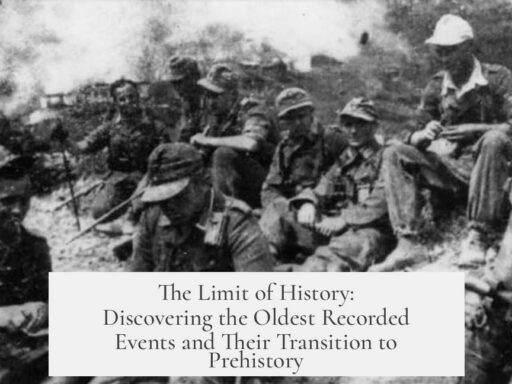 The Limit of History: Discovering the Oldest Recorded Events and Their Transition to Prehistory