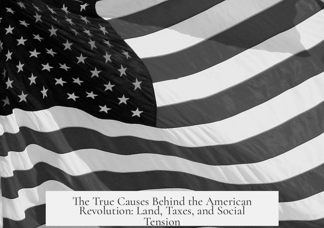 The True Causes Behind the American Revolution: Land, Taxes, and Social Tension