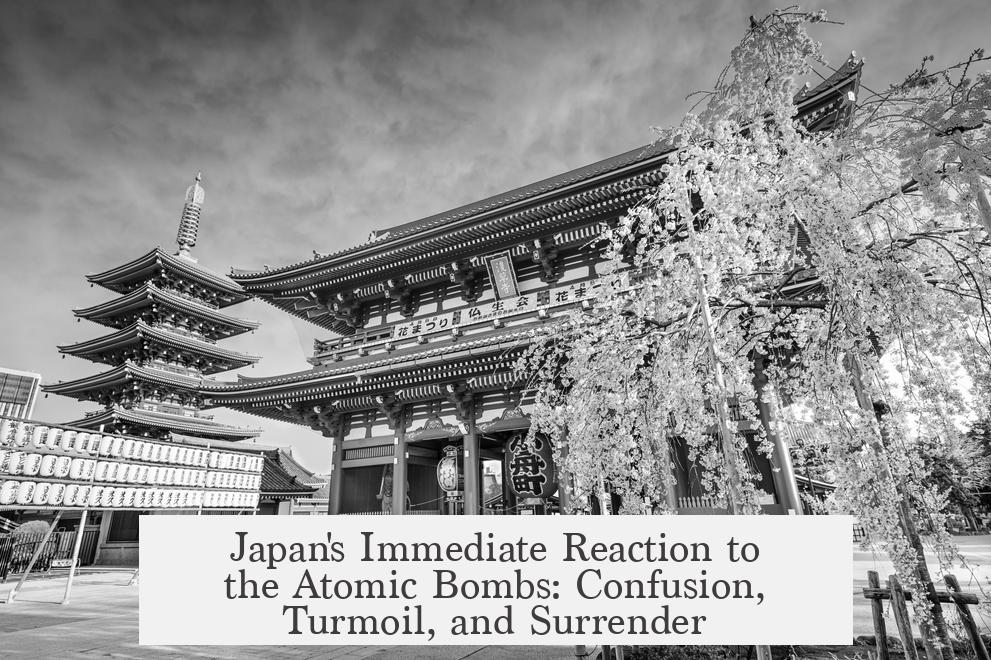 Japan's Immediate Reaction to the Atomic Bombs: Confusion, Turmoil, and Surrender