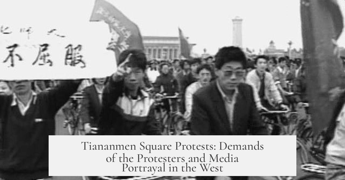 Tiananmen Square Protests: Demands of the Protesters and Media Portrayal in the West