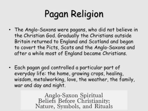 Anglo-Saxon Spiritual Beliefs Before Christianity: Nature, Symbols, and Rituals