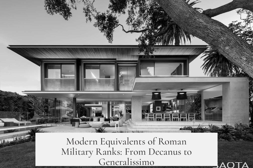 Modern Equivalents of Roman Military Ranks: From Decanus to Generalissimo