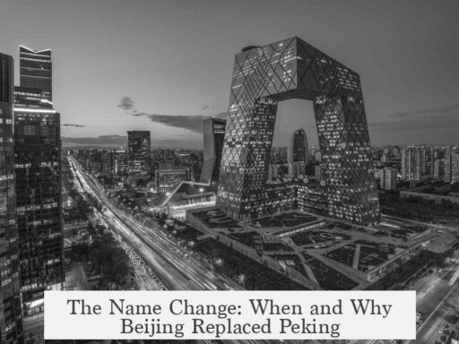 The Name Change: When and Why Beijing Replaced Peking
