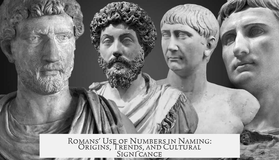 Romans' Use of Numbers in Naming: Origins, Trends, and Cultural Significance