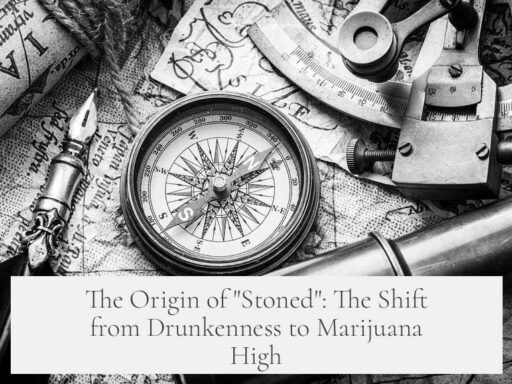 The Origin of "Stoned": The Shift from Drunkenness to Marijuana High