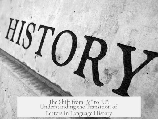 The Shift from "V" to "U": Understanding the Transition of Letters in Language History