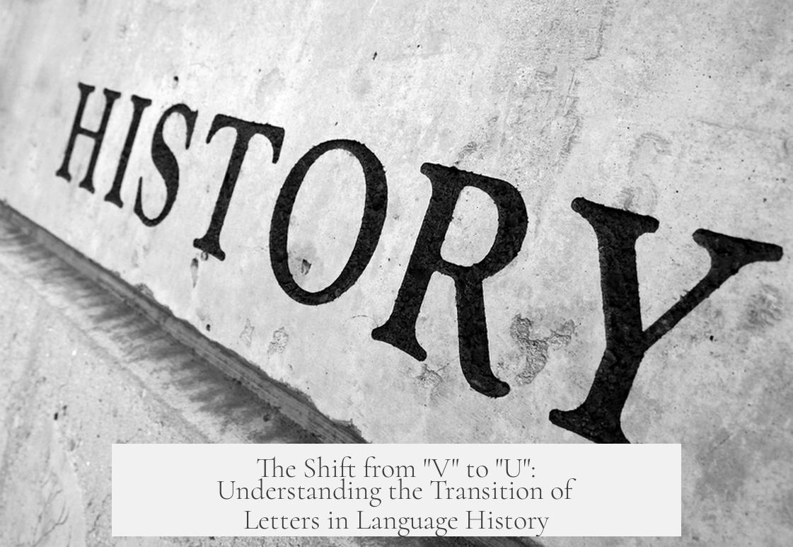 The Shift from "V" to "U": Understanding the Transition of Letters in Language History