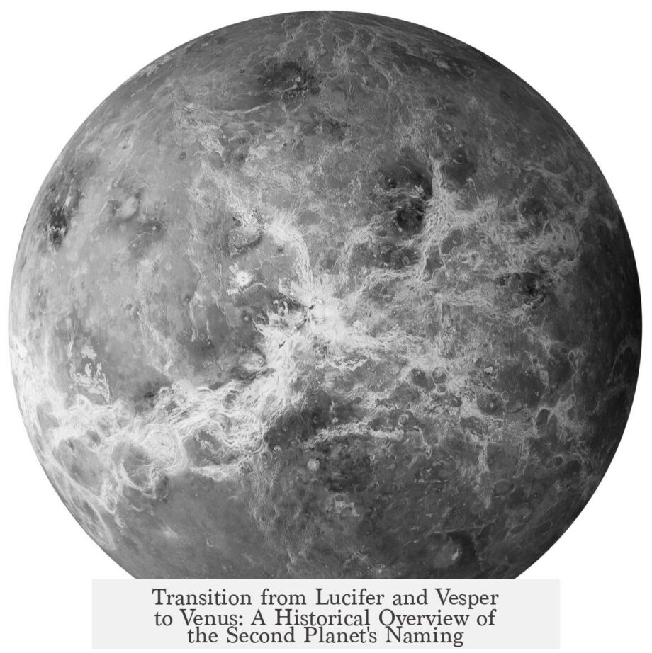Transition from Lucifer and Vesper to Venus: A Historical Overview of the Second Planet's Naming