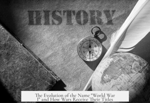 The Evolution of the Name "World War I" and How Wars Receive Their Titles