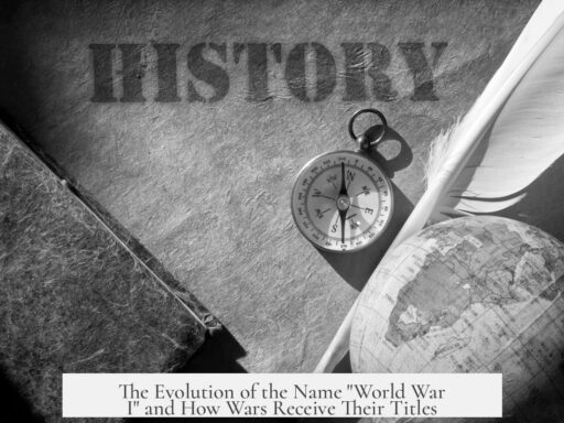 The Evolution of the Name "World War I" and How Wars Receive Their Titles