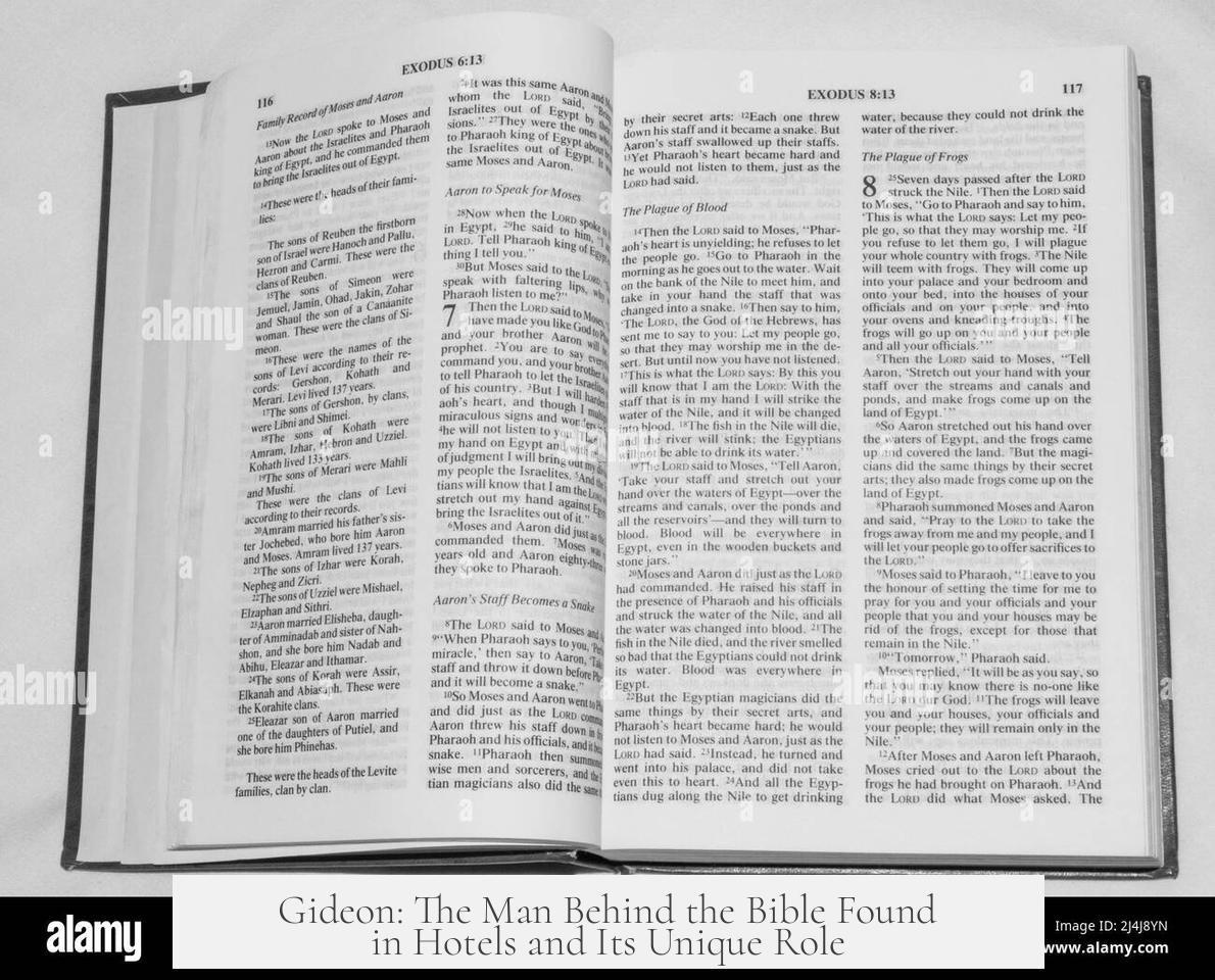 Gideon: The Man Behind the Bible Found in Hotels and Its Unique Role