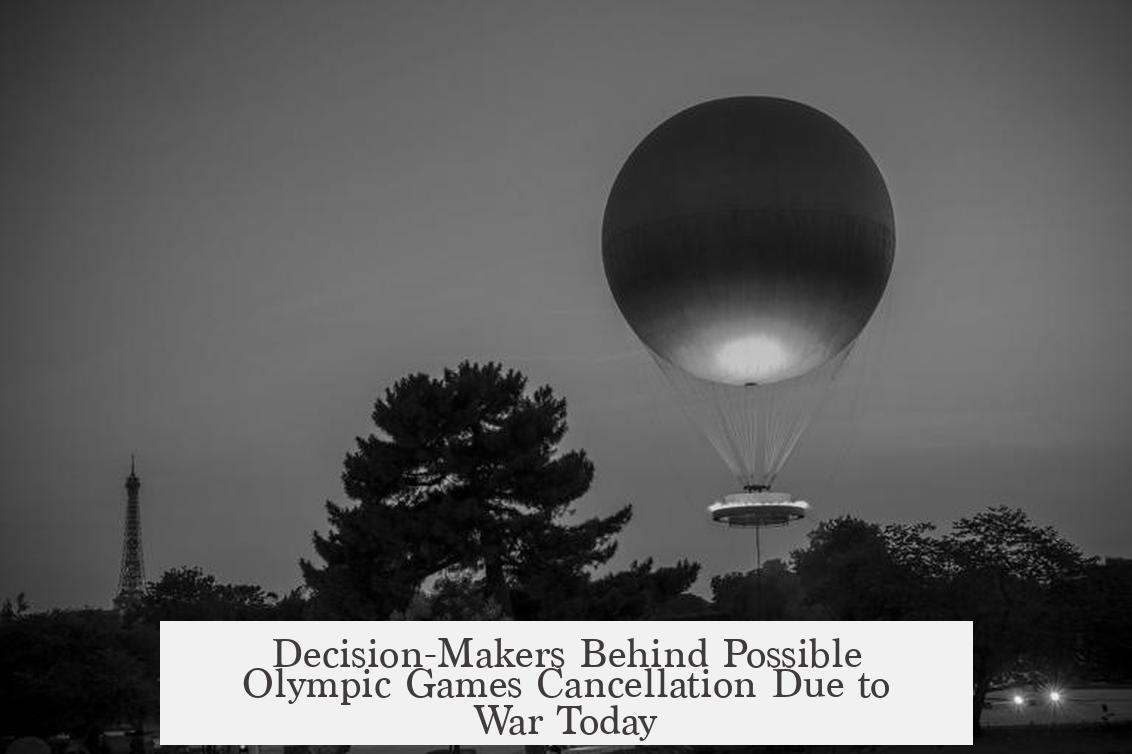 Decision-Makers Behind Possible Olympic Games Cancellation Due to War Today